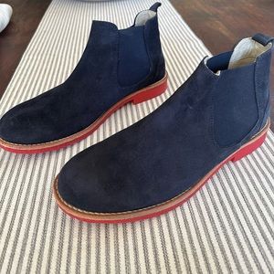 Boden Navy Blue Chelsea Boots